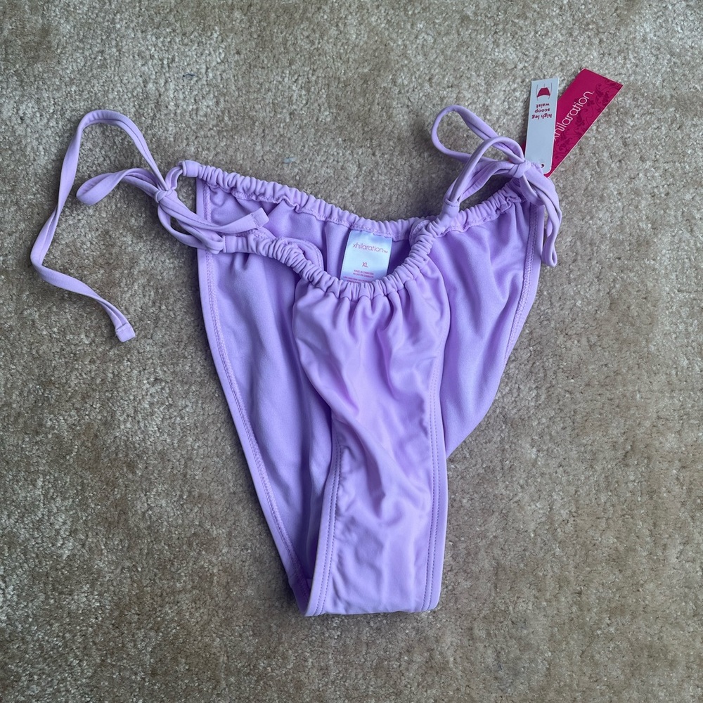 NWT Xhiliaration High Leg Scoop Waist Bikini Bottom